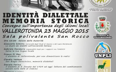 Identità dialettale memoria storica 23 maggio 2015